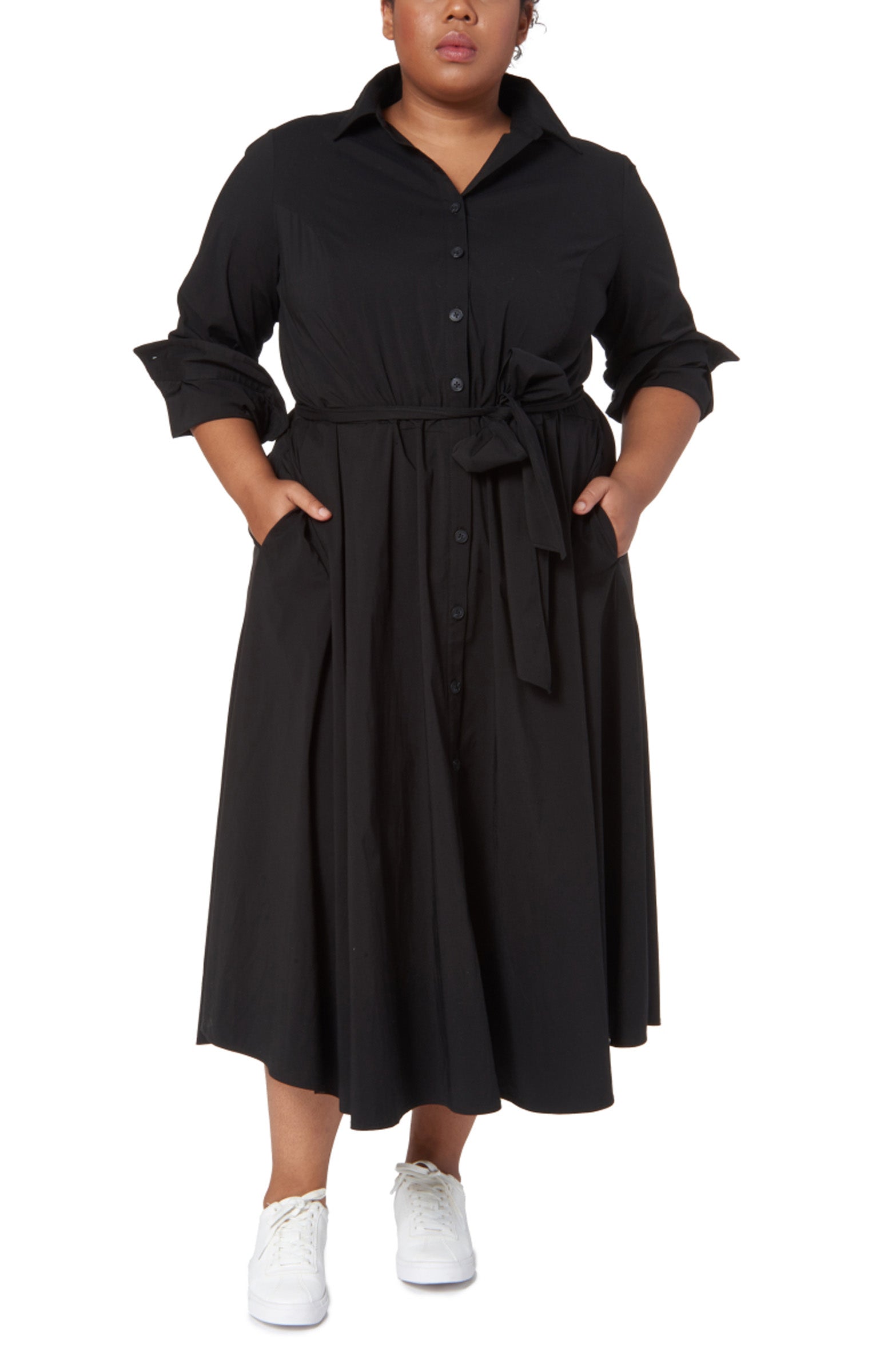 Poplin Shirtdress in Black – Pari Passu